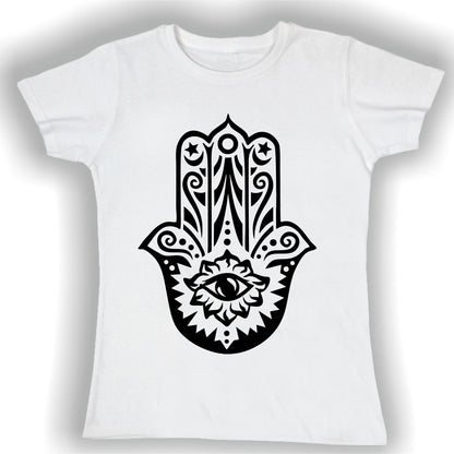 T-Shirt Uomo Donna & Bambino - MANO DI FATIMA - Maglietta Maglia Tshirt Super vestibilità Top qualità