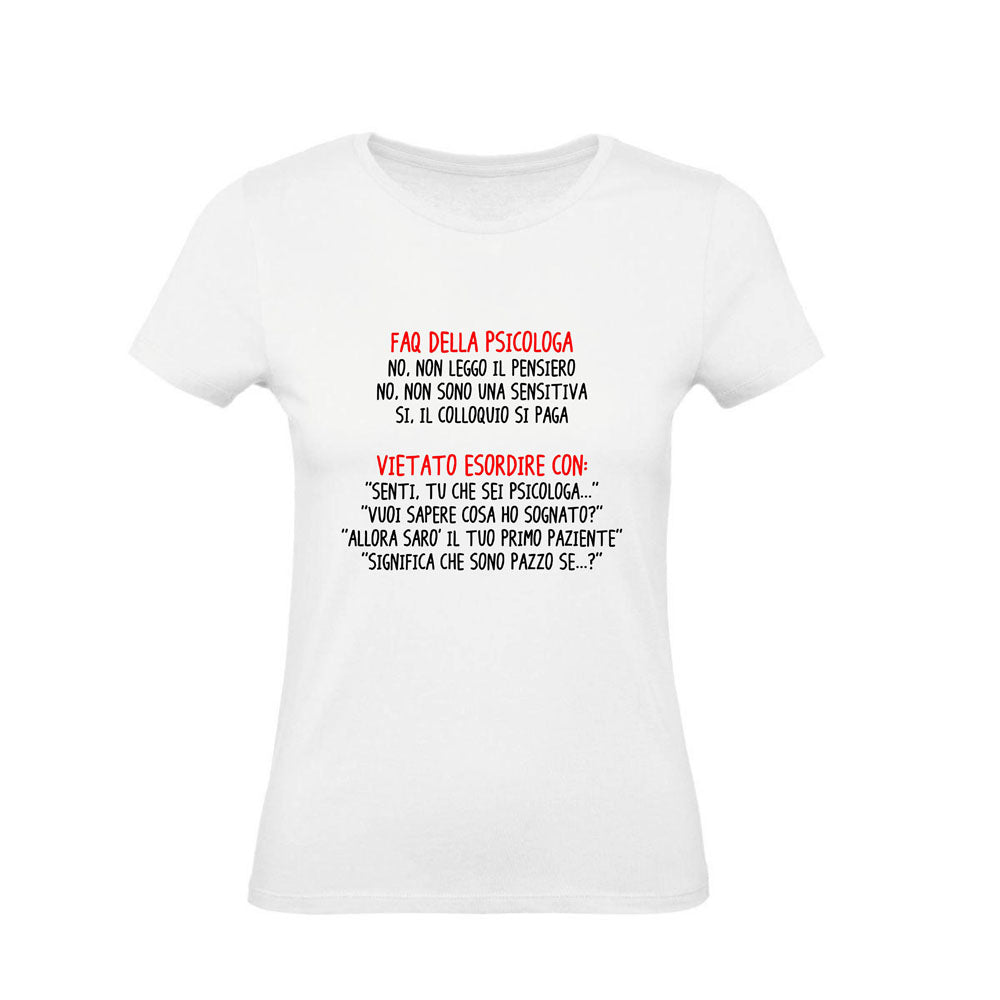 T-Shirt Uomo, Donna & Bambino - FAQ DELL* PSICOLOG* - Maglietta Maglia Tshirt Super vestibilità Top qualità