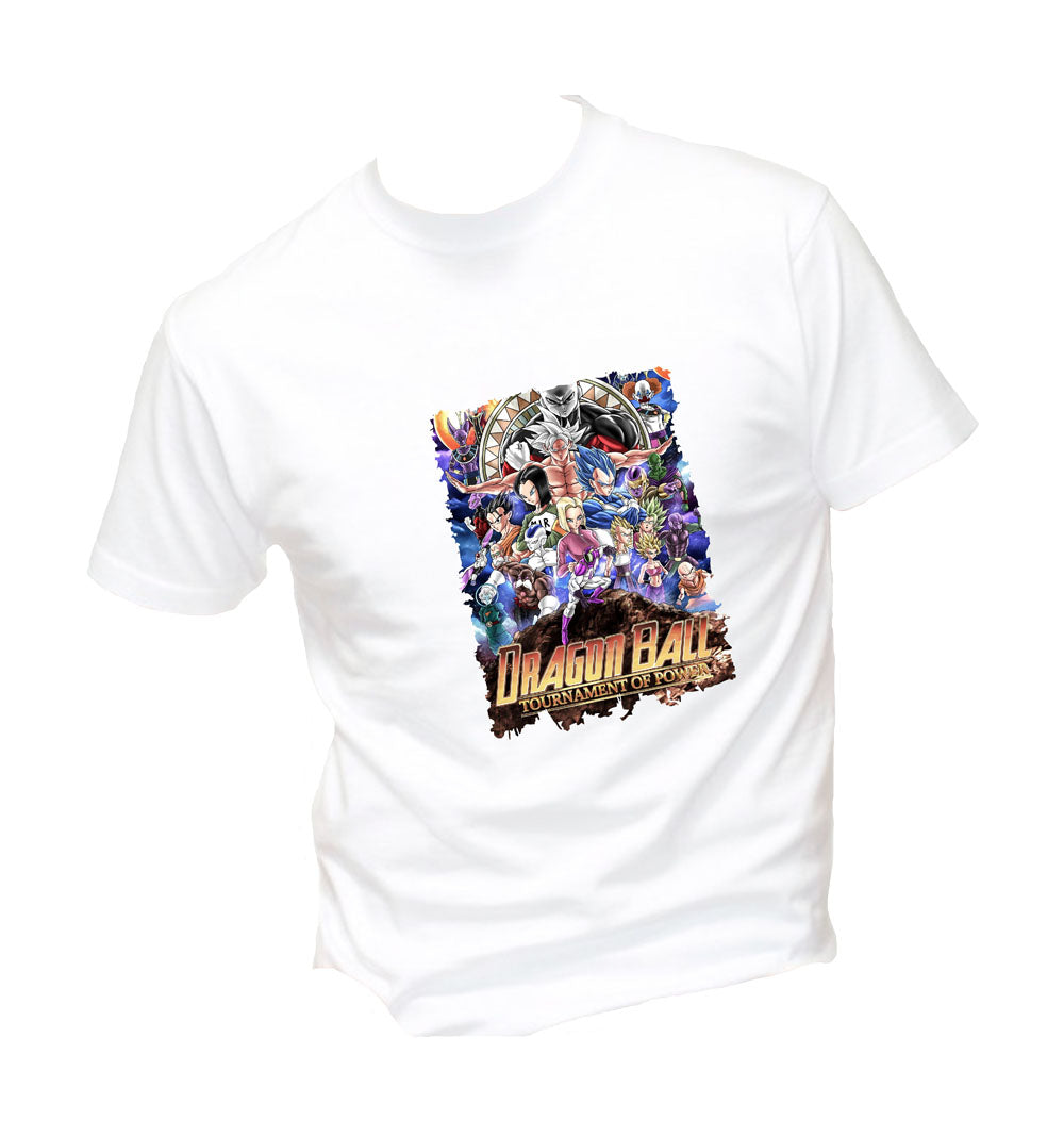 T-Shirt Uomo, Donna & Bambino - DRAGON BALL TORNEO DEL POTERE - Maglietta Maglia Tshirt Super vestibilità Top qualità