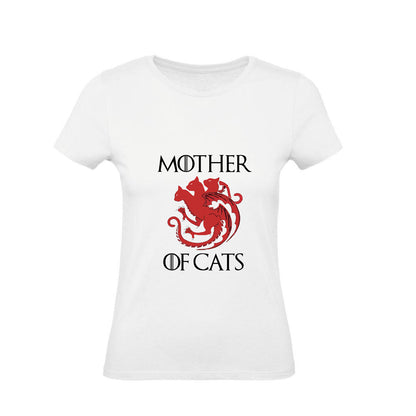T-Shirt Donna & Bambino - MOTHER OF CATS - Maglietta Maglia Tshirt Super vestibilità Top qualità - Social Crazy