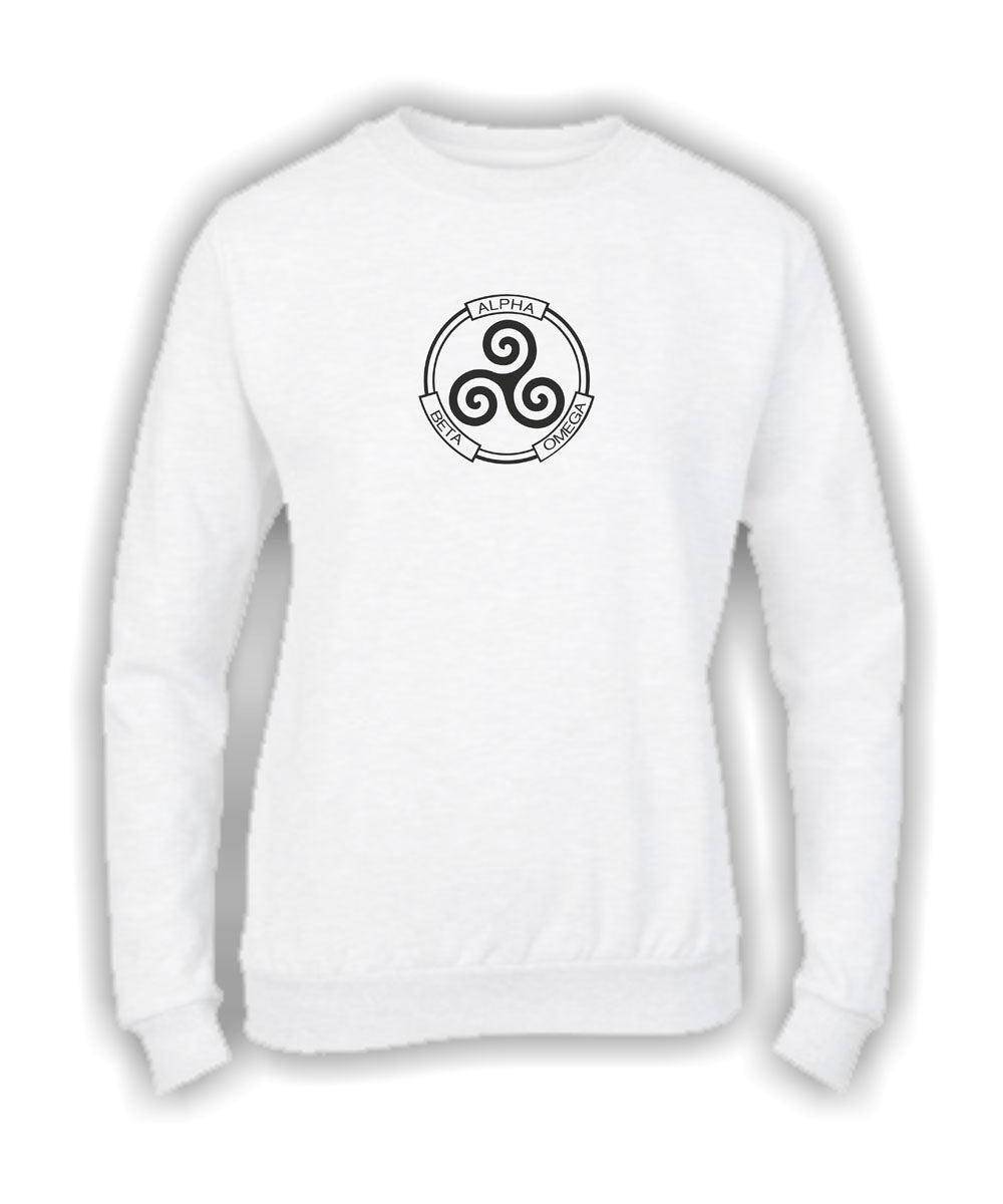 Felpa Girocollo UOMO, DONNA & BAMBIN - ALPHA BETA OMEGA - Super vestibilità Top qualità - Social Crazy