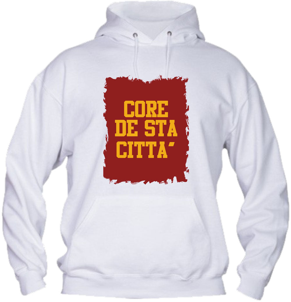 Felpa con cappuccio UOMO, DONNA & BAMBIN - CORE DE STA CITTÀ - Super vestibilità Top qualità