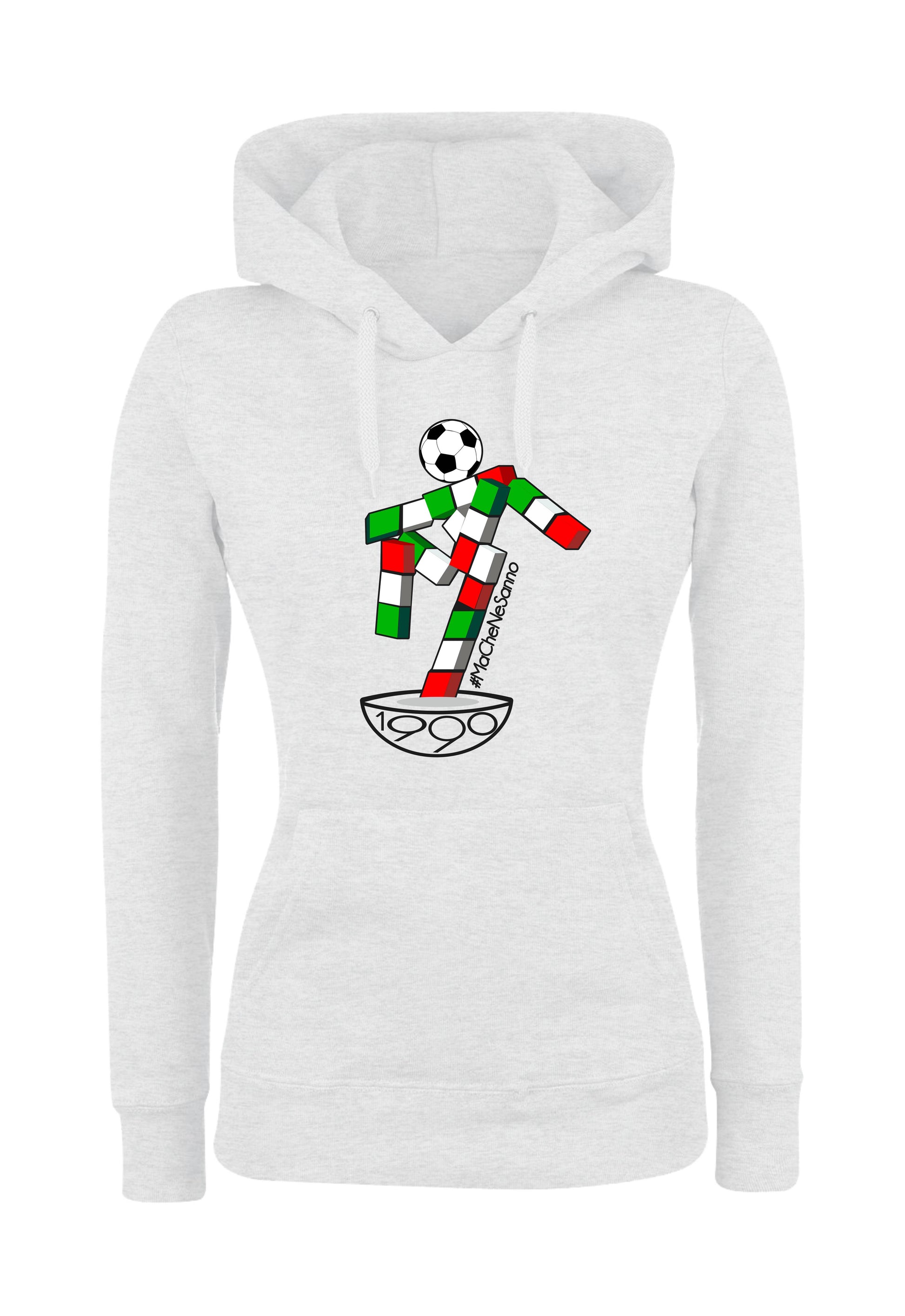 Felpa con cappuccio UOMO, DONNA & BAMBIN - #MACHENESANNO - Super vestibilità Top qualità - Social Crazy
