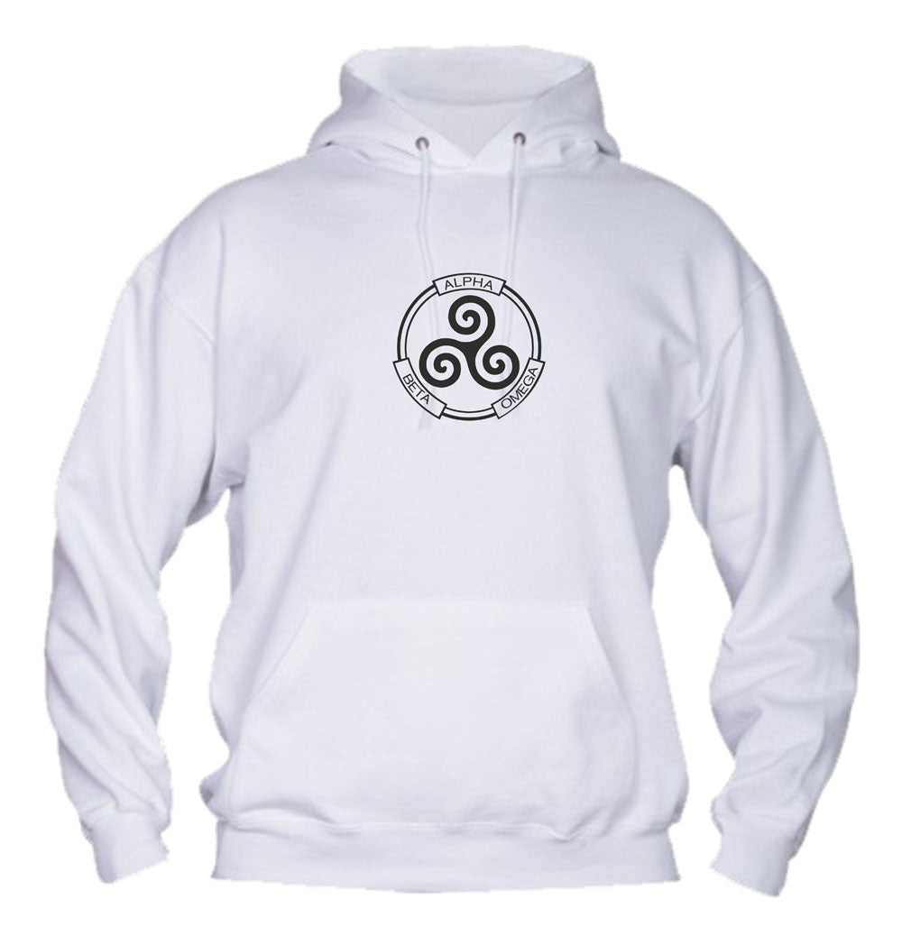 Felpa con cappuccio UOMO, DONNA & BAMBIN - ALPHA BETA OMEGA - Super vestibilità Top qualità - Social Crazy
