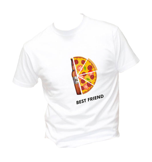 T-Shirt Uomo, Donna & Bambino - BEST FRIEND - Maglietta Maglia Tshirt Super vestibilità Top qualità