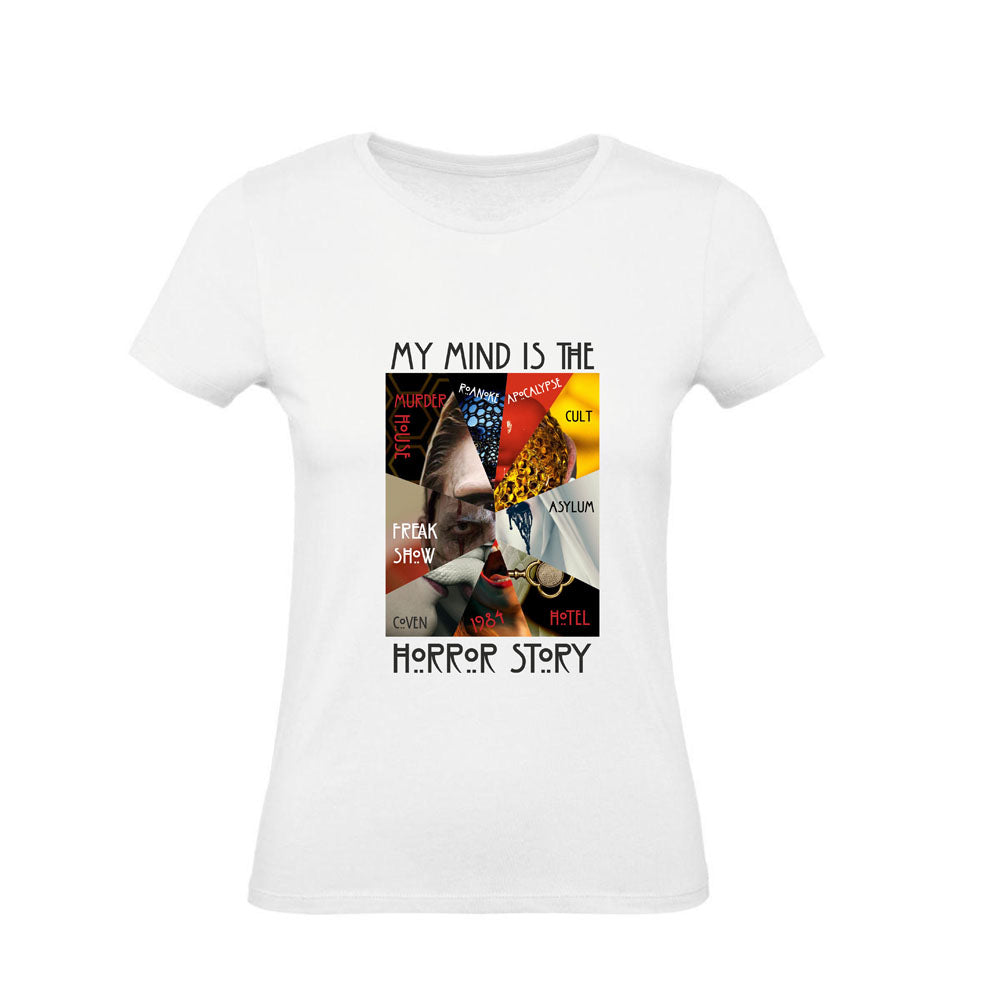 T-Shirt Uomo Donna & Bambino - MY MIND IS THE HORROR STORY  - Maglietta Maglia Tshirt Super vestibilità Top qualità