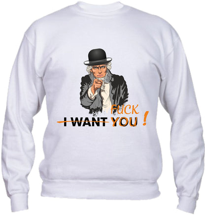 Felpa Girocollo UOMO - I FUCK YOU - Super vestibilità Top qualità