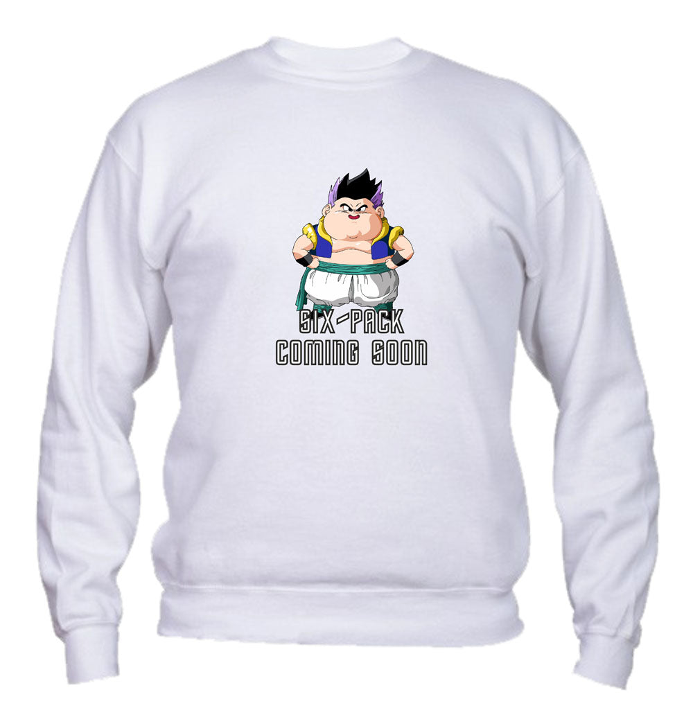 Felpa Girocollo UOMO, DONNA & BAMBIN - GOTENKS - SIX PACK - Super vestibilità Top qualità