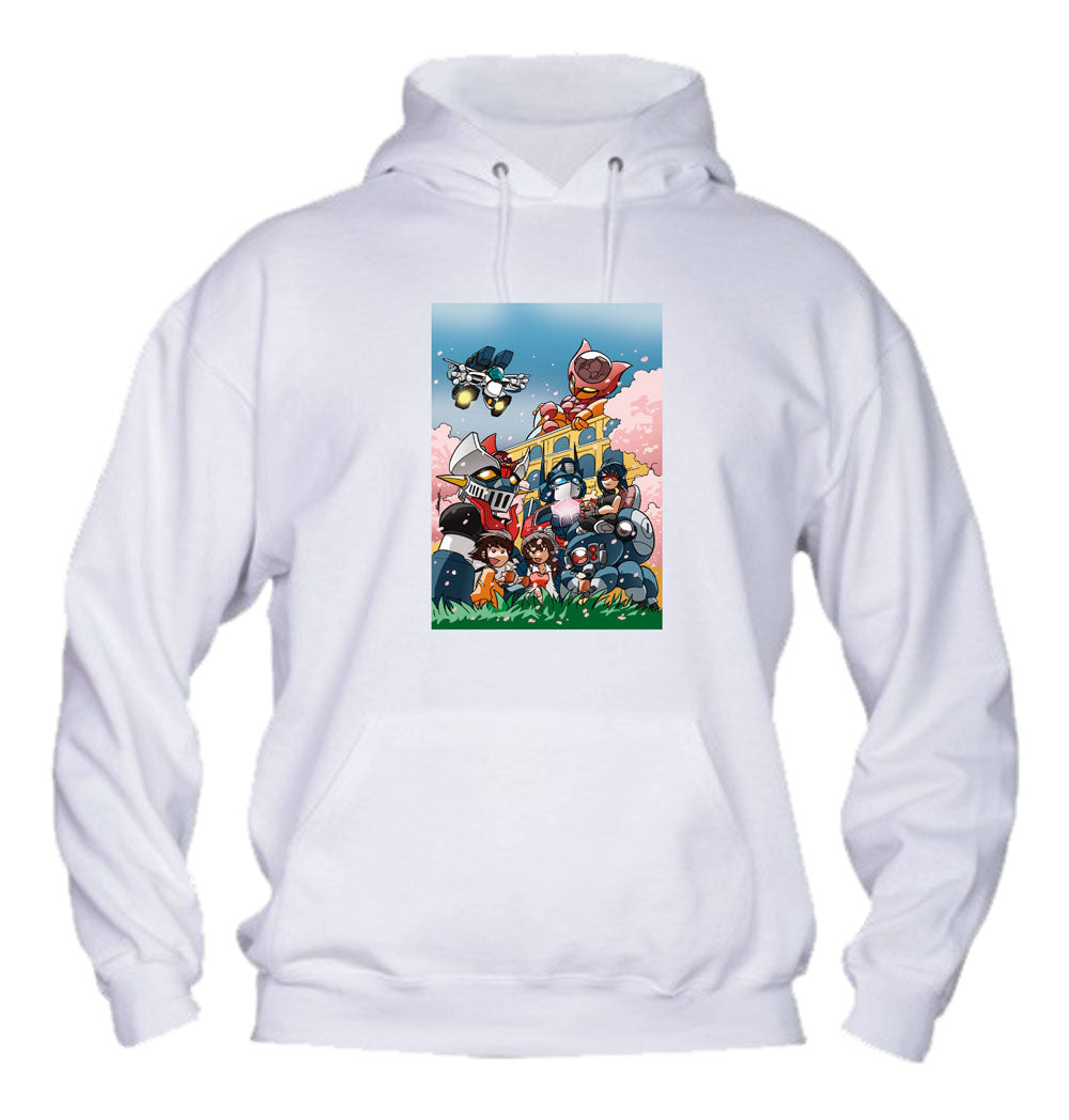 Felpa con cappuccio UOMO, DONNA & BAMBIN - MECHA'S WORLD - Super vestibilità Top qualità