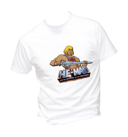 T-Shirt Uomo & Bambino - HE MAN  - Maglietta Maglia Tshirt Super vestibilità Top qualità