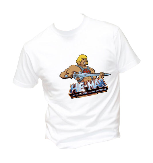 T-Shirt Uomo & Bambino - HE MAN  - Maglietta Maglia Tshirt Super vestibilità Top qualità