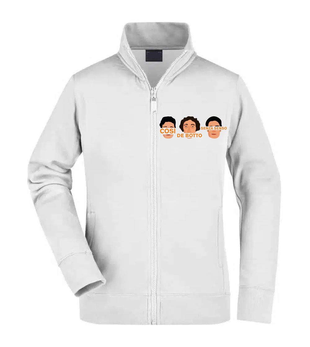 Felpa Unisex Full Zip - COSI DE BOTTO SENZA SENSO - Super vestibilità Top qualità