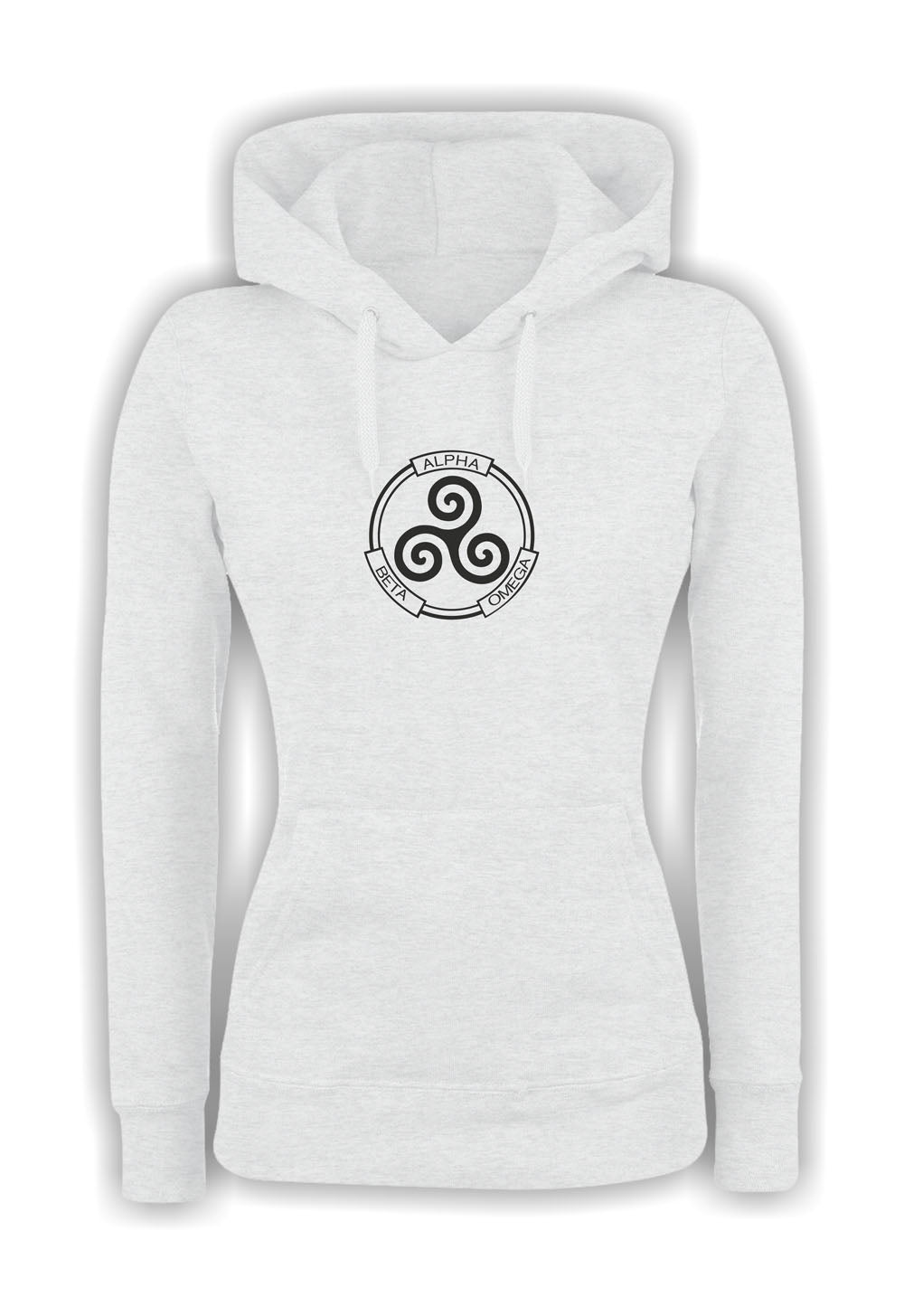 Felpa con cappuccio UOMO, DONNA & BAMBIN - ALPHA BETA OMEGA - Super vestibilità Top qualità - Social Crazy