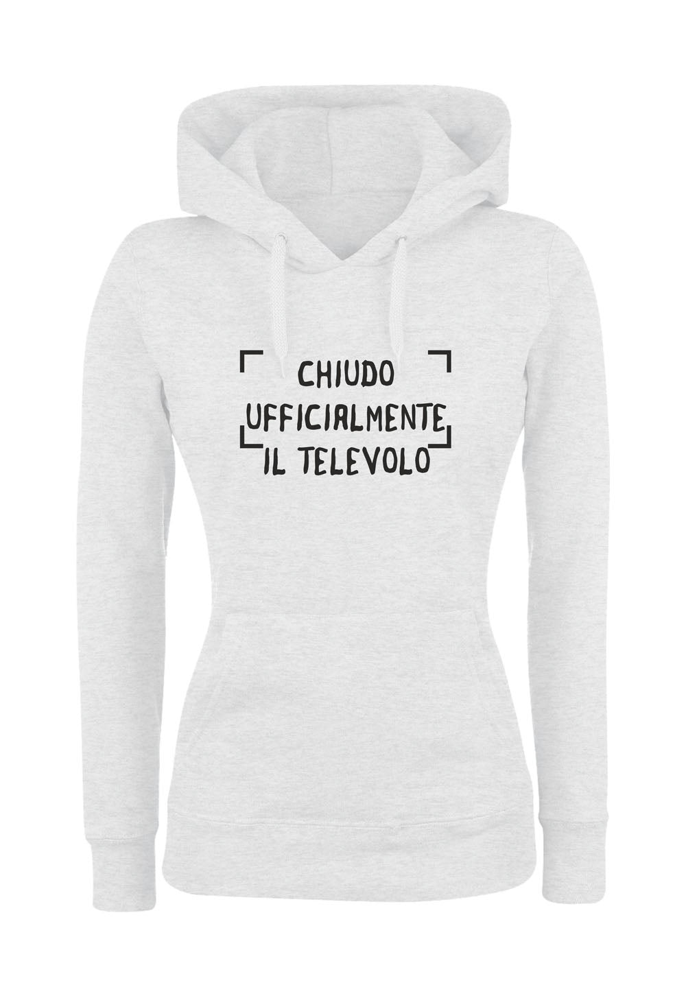 Felpa con cappuccio UOMO, DONNA & BAMBIN - CHIUDO UFFICIALMENTE IL TELEVOLO - Super vestibilità Top qualità