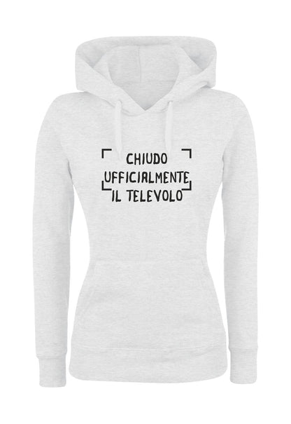 Felpa con cappuccio UOMO, DONNA & BAMBIN - CHIUDO UFFICIALMENTE IL TELEVOLO - Super vestibilità Top qualità