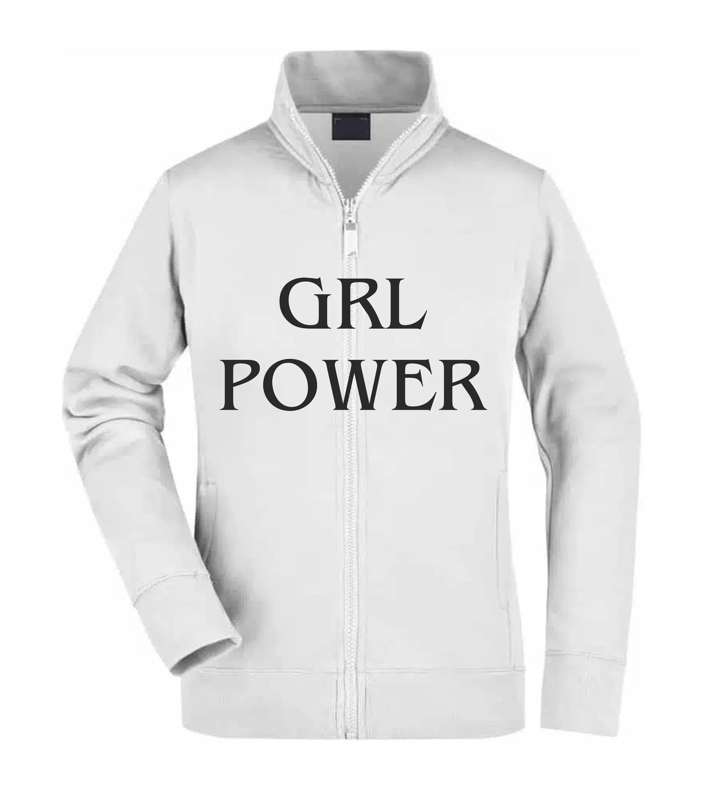 Felpa Unisex Full Zip - GRL POWER - Super vestibilità Top qualità