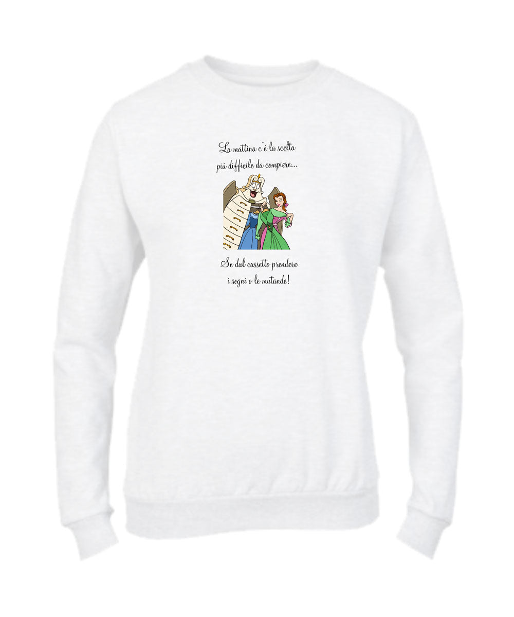 Felpa Girocollo DONNA & BAMBIN - BELLE ARMADIO - Super vestibilità Top qualità - Social Crazy