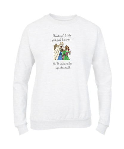 Felpa Girocollo DONNA & BAMBIN - BELLE ARMADIO - Super vestibilità Top qualità - Social Crazy