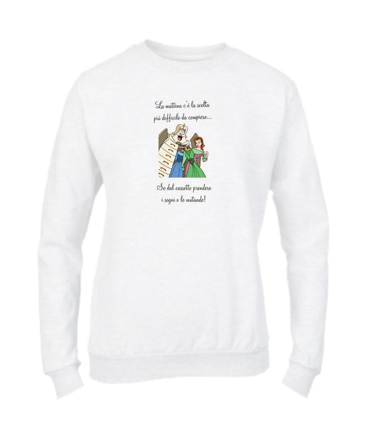 Felpa Girocollo DONNA & BAMBIN - BELLE ARMADIO - Super vestibilità Top qualità - Social Crazy