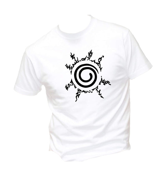 T-Shirt Uomo Donna & Bambino - NARUTO SIGILLO OTTAGONALE  - Maglietta Maglia Tshirt Super vestibilità Top qualità
