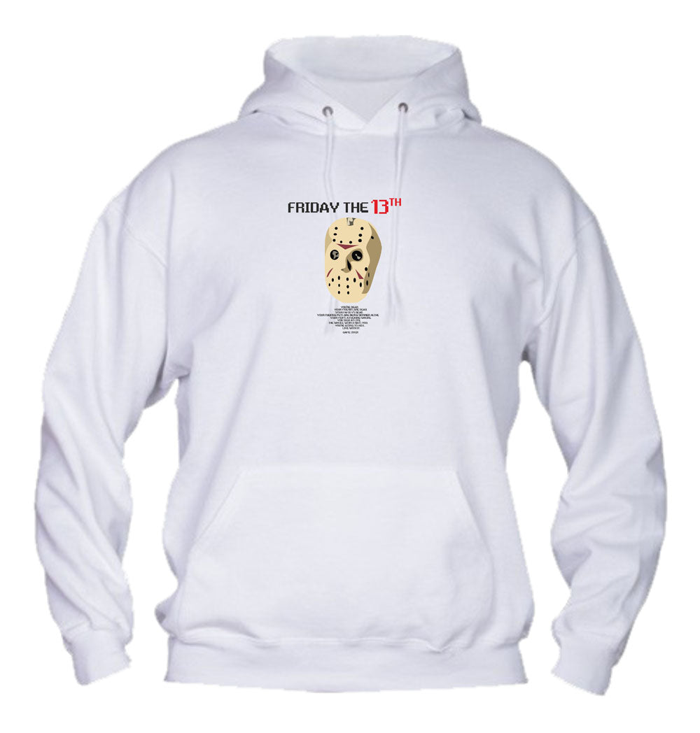 Felpa con cappuccio UOMO, DONNA & BAMBIN - FRIDAY THE 13TH - Super vestibilità Top qualità