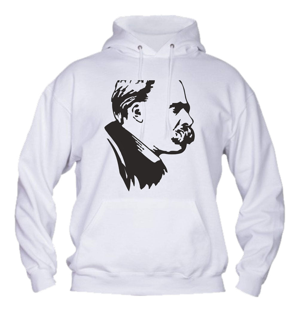 Felpa con cappuccio UOMO, DONNA & BAMBIN - Friedrich Nietzsche - Super vestibilità Top qualità - Social Crazy