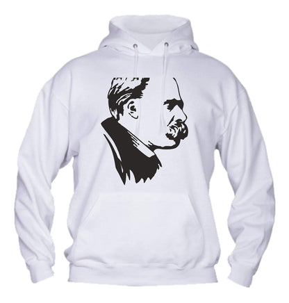 Felpa con cappuccio UOMO, DONNA & BAMBIN - Friedrich Nietzsche - Super vestibilità Top qualità - Social Crazy