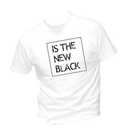 T-Shirt Uomo Donna & Bambino - IS THE NEW BLACK - Maglietta Maglia Tshirt Super vestibilità Top qualità