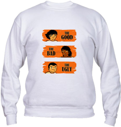 Felpa Girocollo UOMO & BAMBIN - HOLLY E BENJI THE GOOD THE BAD THE UGLY - Super vestibilità Top qualità