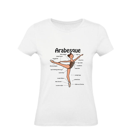 T-Shirt Donna - ARABESQUE - Maglietta Maglia Tshirt Super vestibilità Top qualità