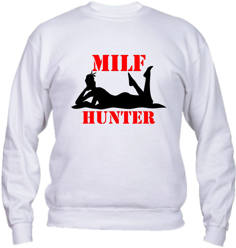 Felpa Girocollo UOMO & BAMBIN - MILF HUNTER - Super vestibilità Top qualità