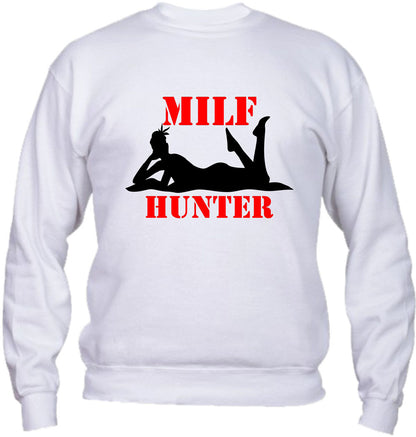 Felpa Girocollo UOMO & BAMBIN - MILF HUNTER - Super vestibilità Top qualità