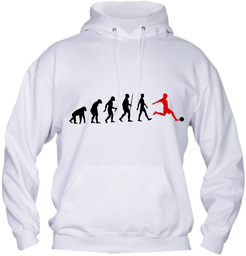 Felpa con cappuccio UOMO & BAMBIN - CALCIO EVOLUTION - Super vestibilità Top qualità - Social Crazy