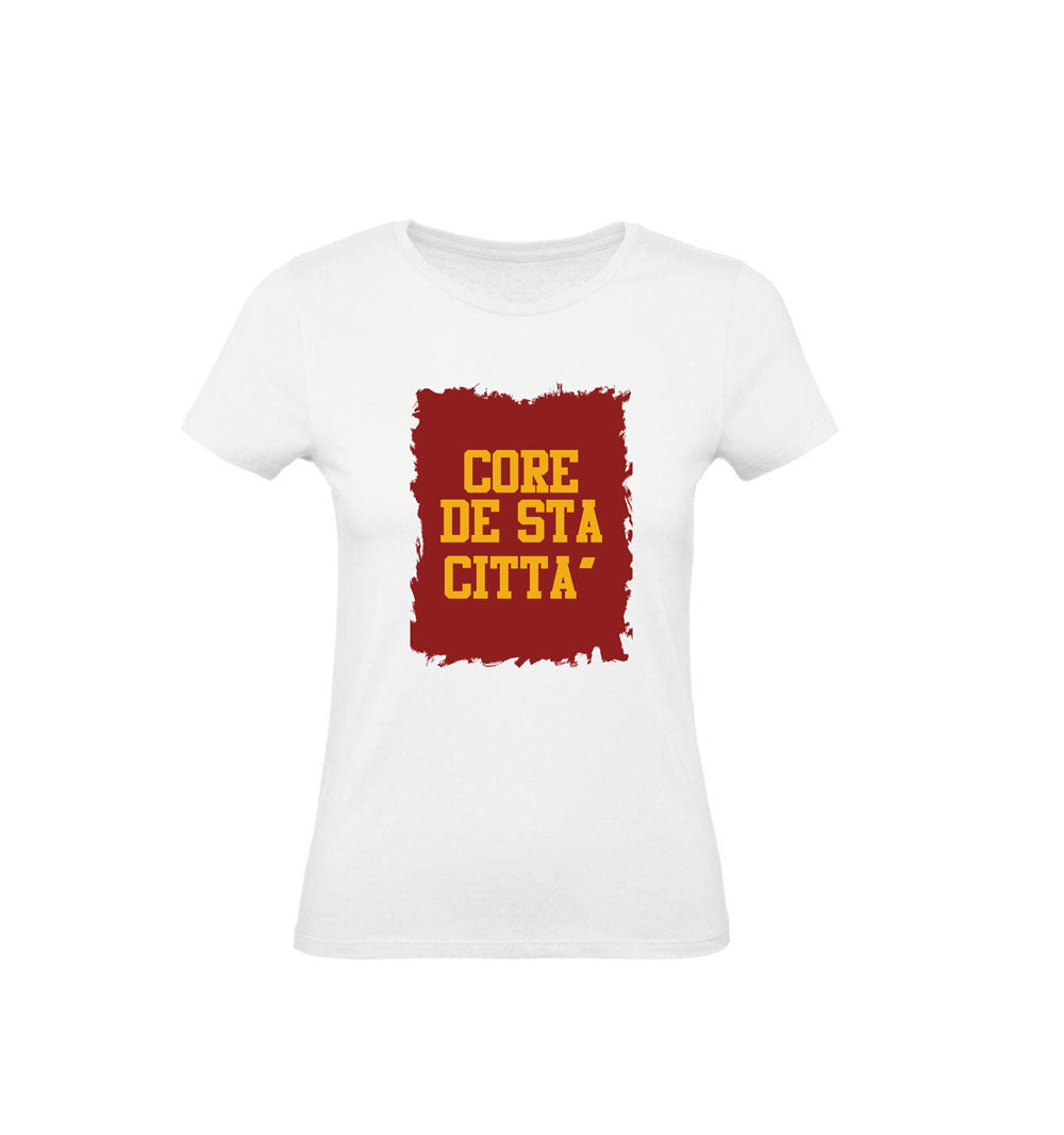 T-Shirt Uomo, Donna & Bambino - CORE DE STA CITTÀ - Maglietta Maglia Tshirt Super vestibilità Top qualità - Social Crazy
