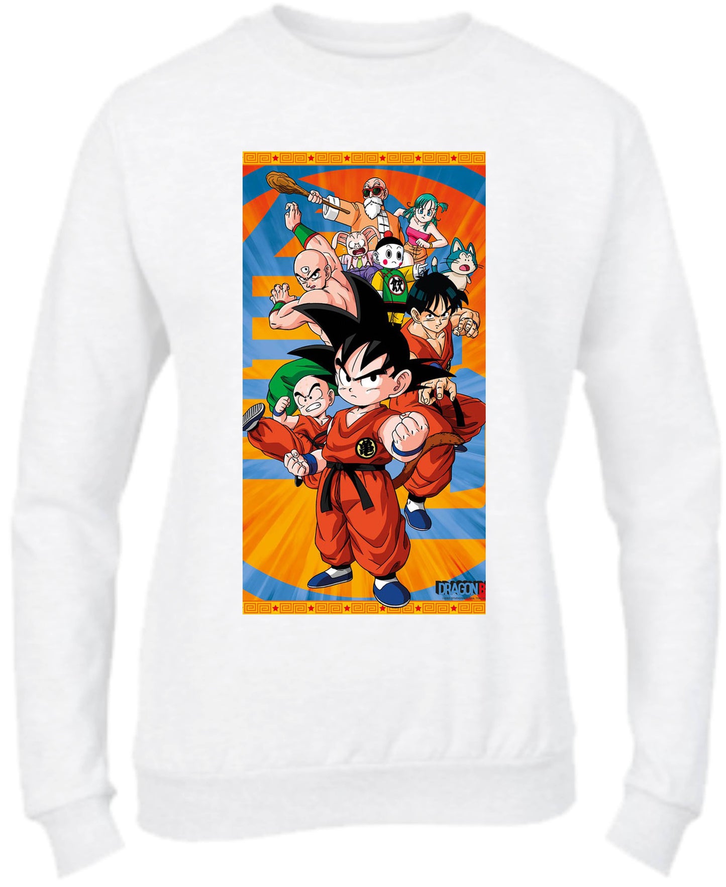 Felpa Girocollo UOMO, DONNA & BAMBIN - DRAGON BALL - Super vestibilità Top qualità
