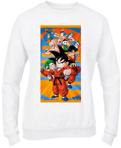 Felpa Girocollo UOMO, DONNA & BAMBIN - DRAGON BALL - Super vestibilità Top qualità