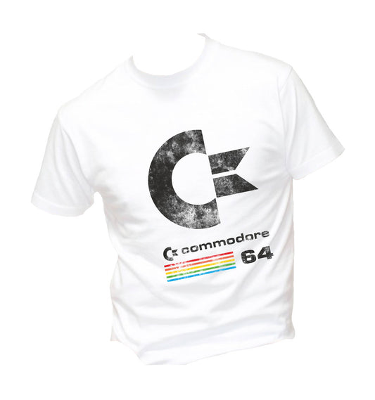 T-Shirt Uomo, Donna & Bambino - COMMODORE 64 - Maglietta Maglia Tshirt Super vestibilità Top qualità
