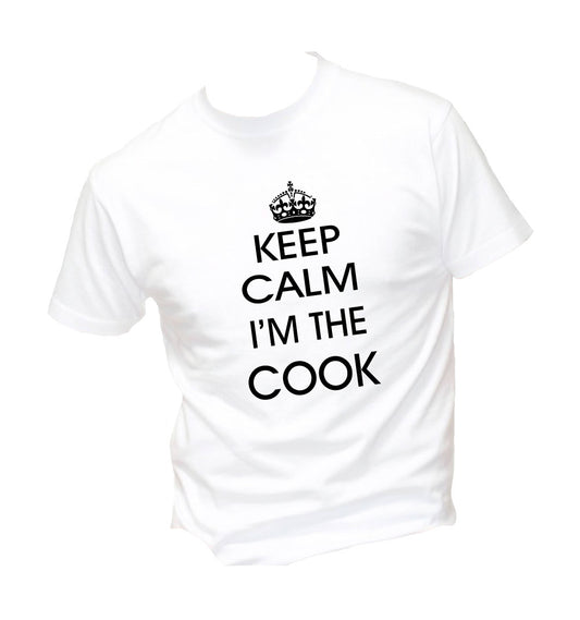T-Shirt Uomo Donna & Bambino - KEEP CALM I'M THE COOK - Maglietta Maglia Tshirt Super vestibilità Top qualità