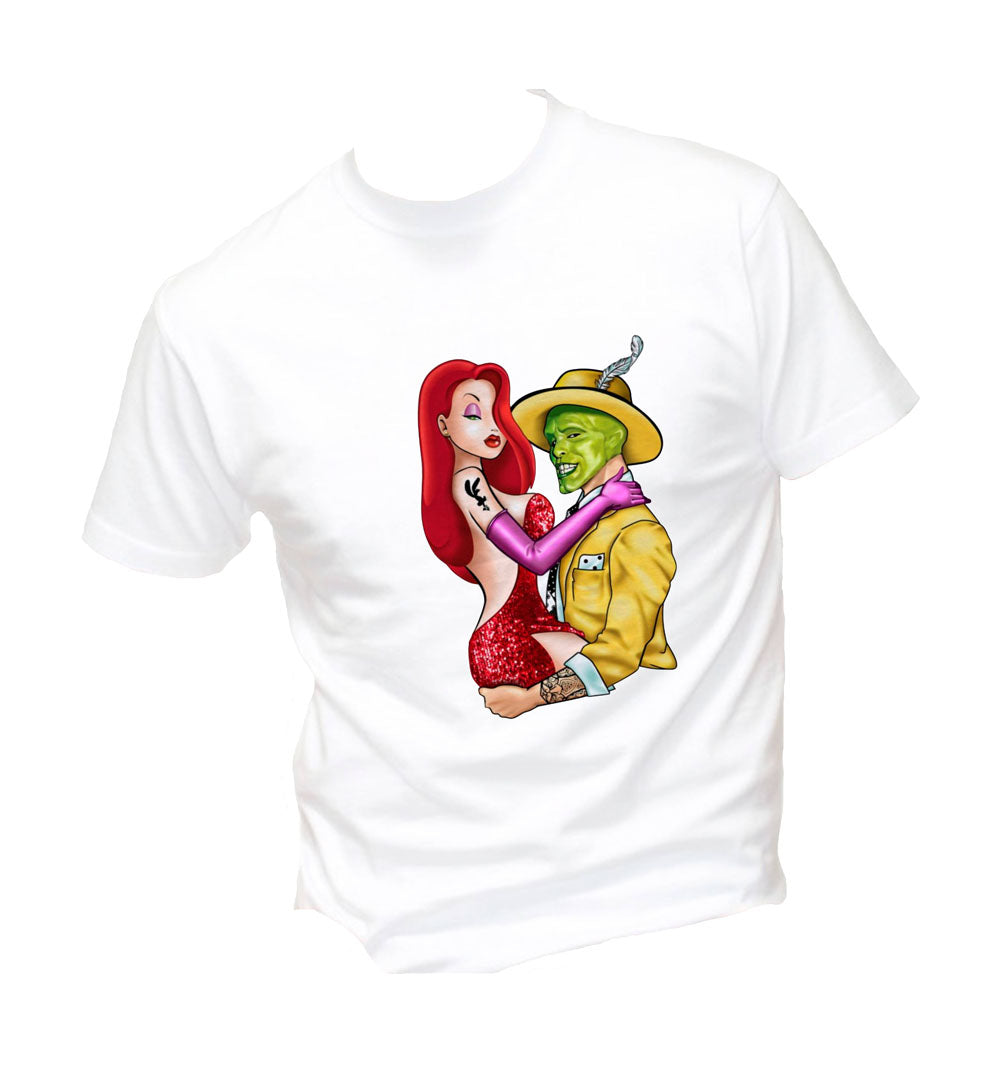 T-Shirt Uomo Donna & Bambino - JESSICA RABBIT E THE MASK - Maglietta Maglia Tshirt Super vestibilità Top qualità