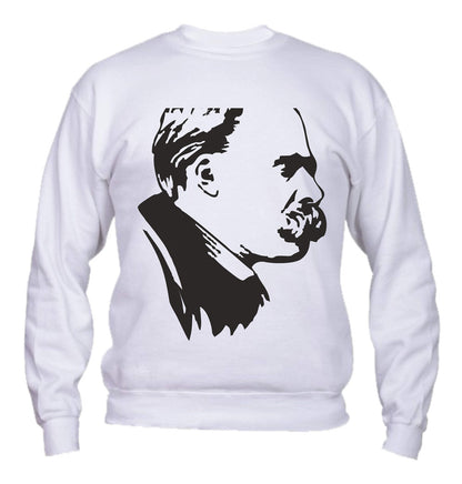 Felpa Girocollo UOMO, DONNA & BAMBIN - Friedrich Nietzsche - Super vestibilità Top qualità