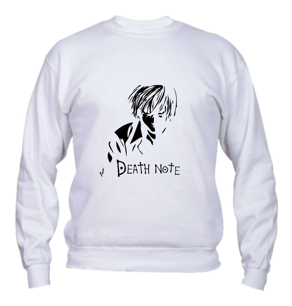 Felpa Girocollo UOMO, DONNA & BAMBIN - DEATH NOTE - LIGHT - Super vestibilità Top qualità
