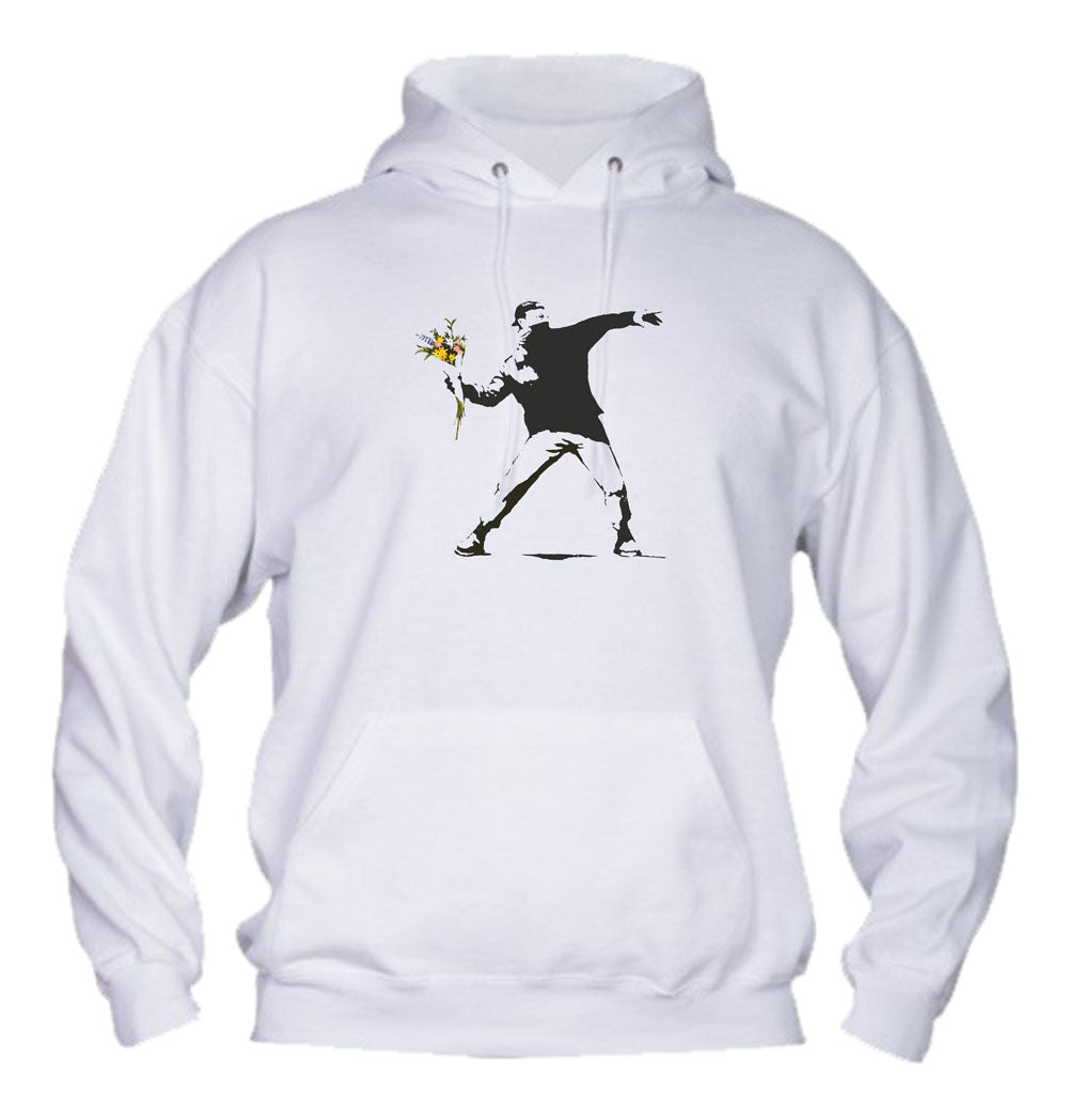 Felpa con cappuccio UOMO, DONNA & BAMBIN - FIORI - Super vestibilità Top qualità