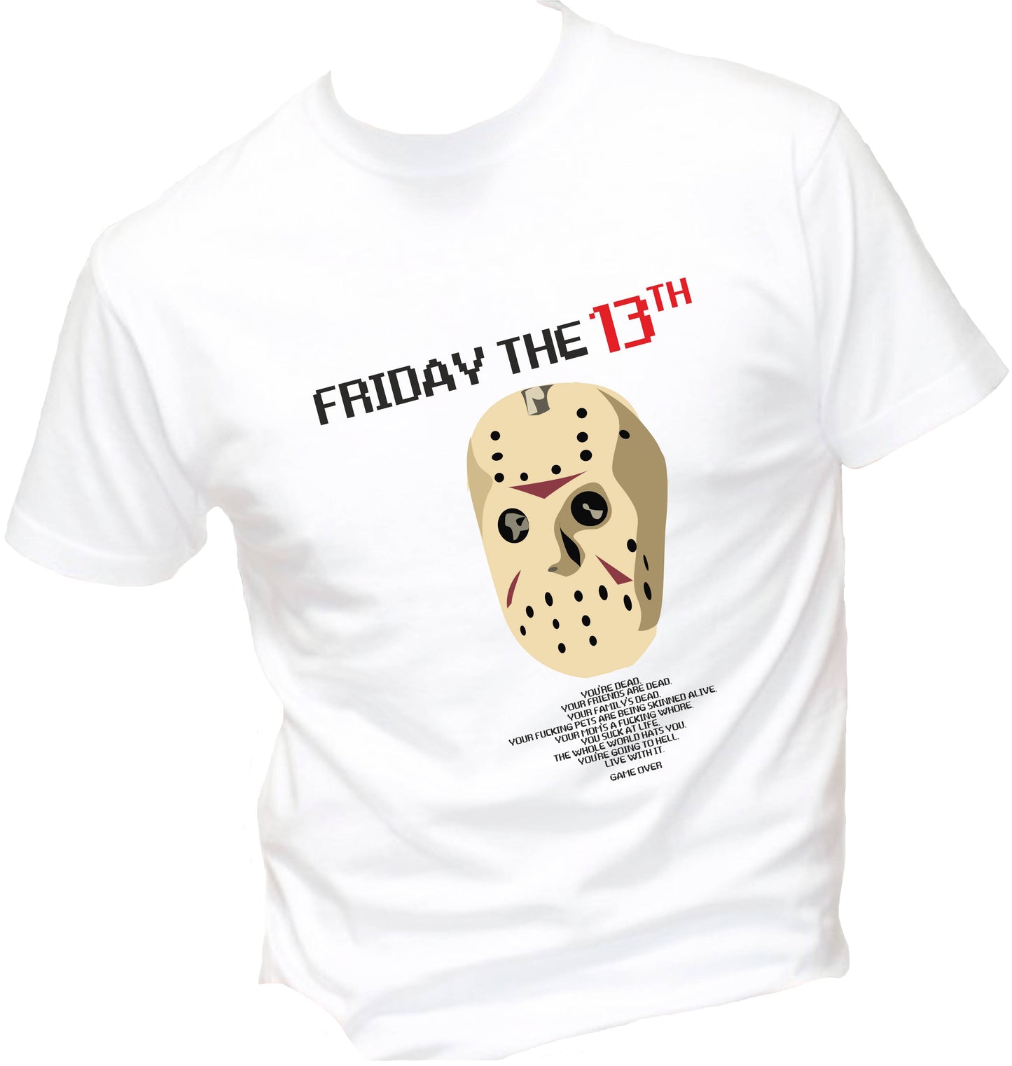 T-Shirt Uomo, Donna & Bambino - FRIDAY THE 13TH - Maglietta Maglia Tshirt Super vestibilità Top qualità