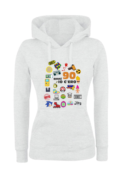 Felpa con cappuccio UOMO, DONNA & BAMBIN - ANNI 90 - Super vestibilità Top qualità - Social Crazy