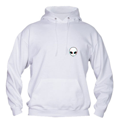 Felpa con cappuccio UOMO, DONNA & BAMBIN - ALIEN GLITCH - Super vestibilità Top qualità - Social Crazy