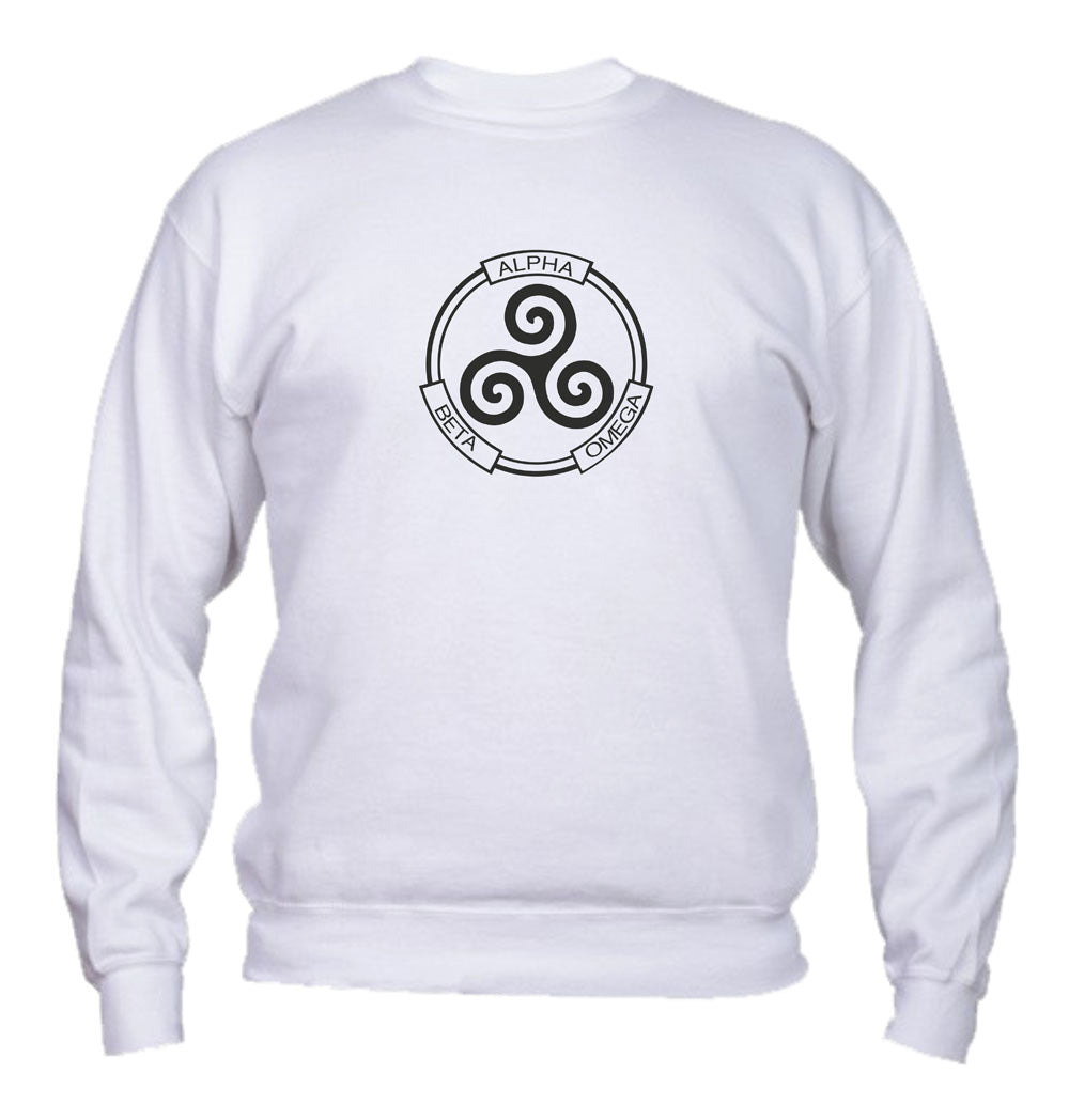 Felpa Girocollo UOMO, DONNA & BAMBIN - ALPHA BETA OMEGA - Super vestibilità Top qualità - Social Crazy
