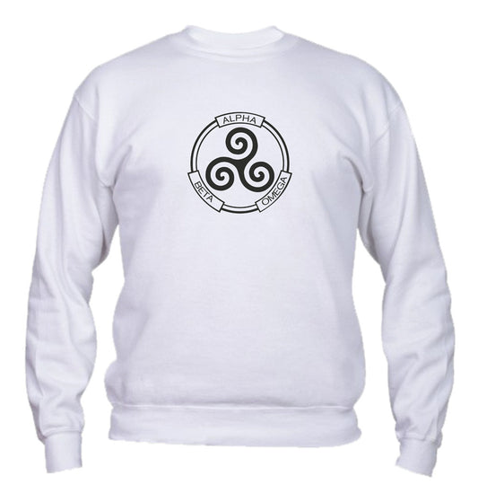 Felpa Girocollo UOMO, DONNA & BAMBIN - ALPHA BETA OMEGA - Super vestibilità Top qualità - Social Crazy