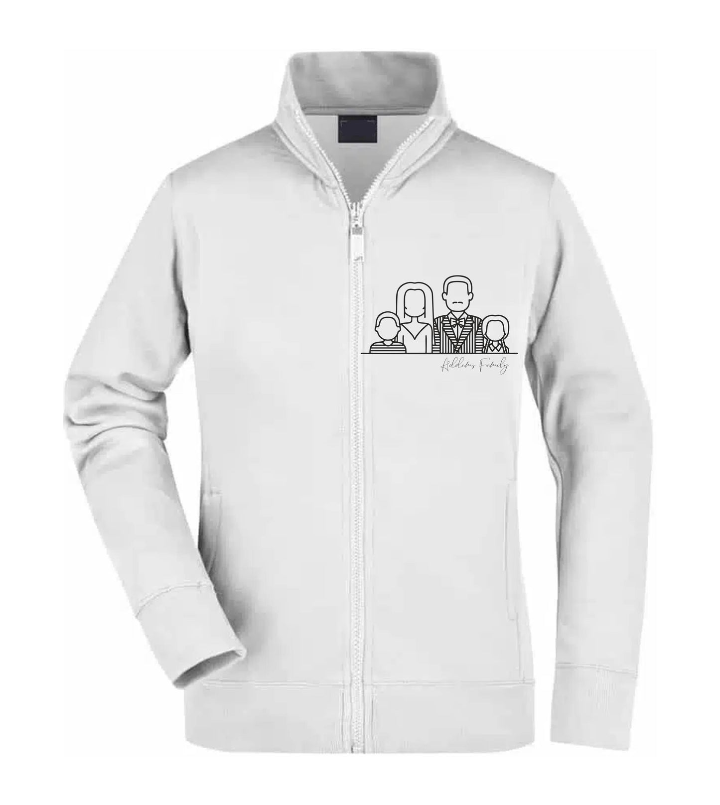 Felpa Unisex Full Zip - LA FAMIGLIA ADDAMS - Super vestibilità Top qualità