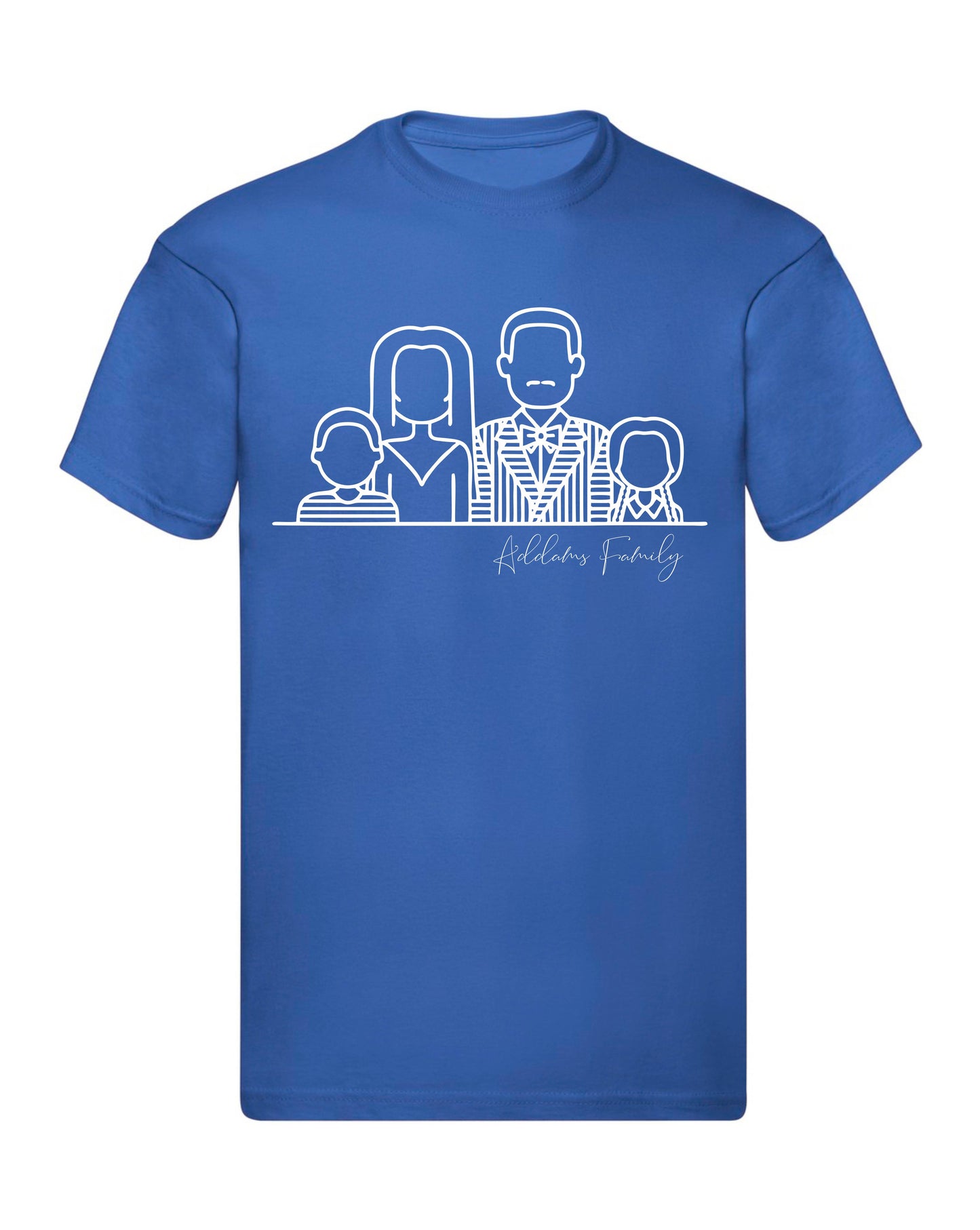 T-Shirt Uomo Donna & Bambino - LA FAMIGLIA ADDAMS - Maglietta Maglia Tshirt Super vestibilità Top qualità