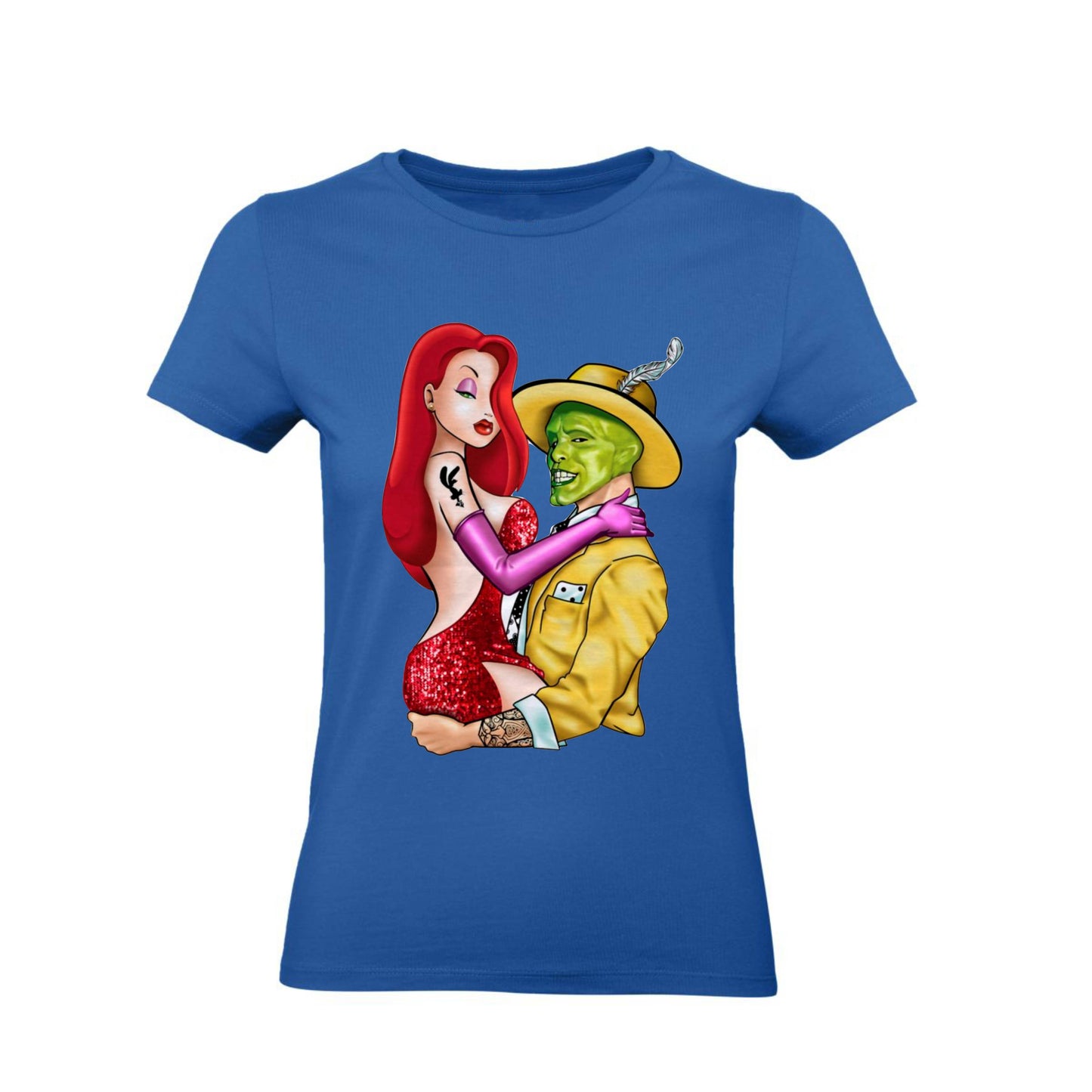 T-Shirt Uomo Donna & Bambino - JESSICA RABBIT E THE MASK - Maglietta Maglia Tshirt Super vestibilità Top qualità